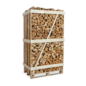Essen Haardhout – Grote Palletkist 1,8 m³, 33 cm, Grof Gekloofd