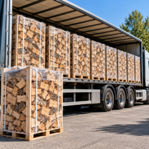 Volle Vracht Haardhout – 7 Pallets, ±14 m³, Ovengedroogd, 25–33 cm