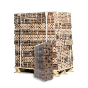 Pini Kay briketten (import) pallet 96 zakken x 10kg (960kg)