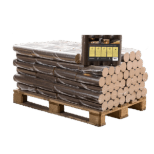 Ronde beuk briketten halve pallet 48 pakken x 10kg (480kg)